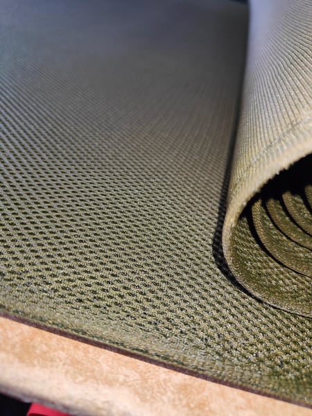 Image of TF 4, Spacer air mesh fabric, Factory seconds Colour :  Ranger green / Grey hue