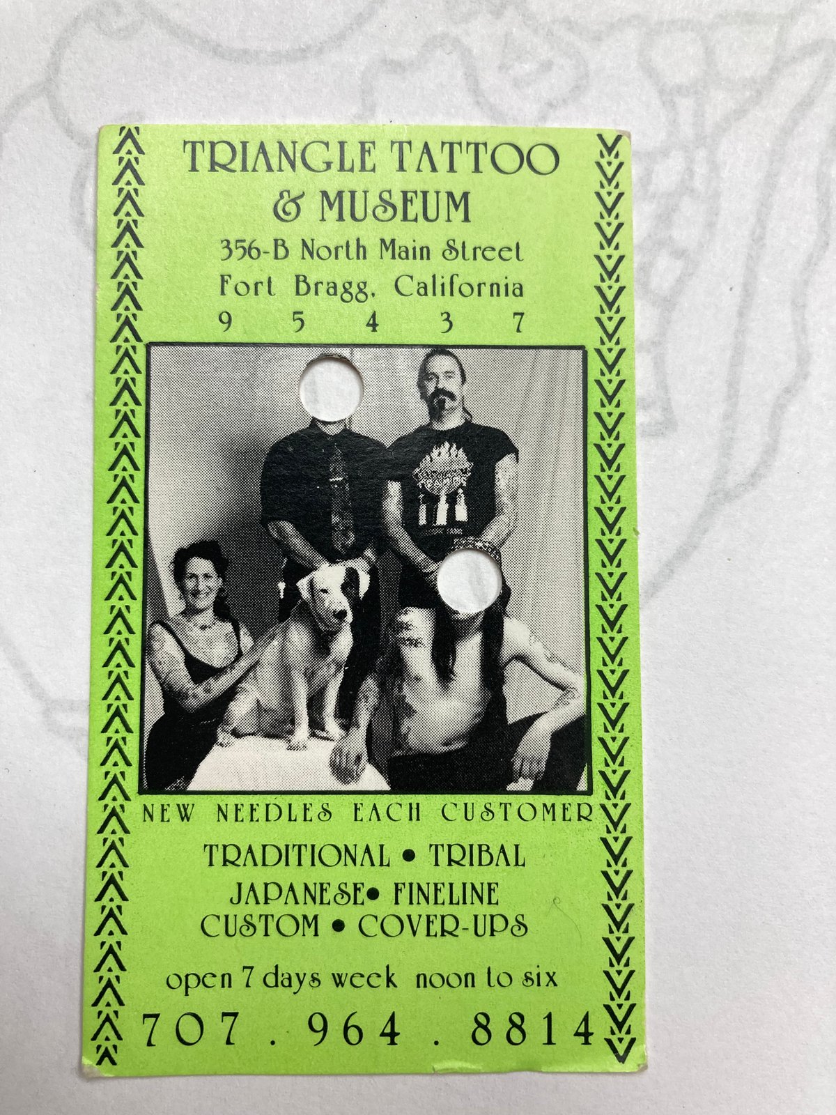 World Famous Triangle Tattoo  Museum  101 Things To Do in Mendocino County