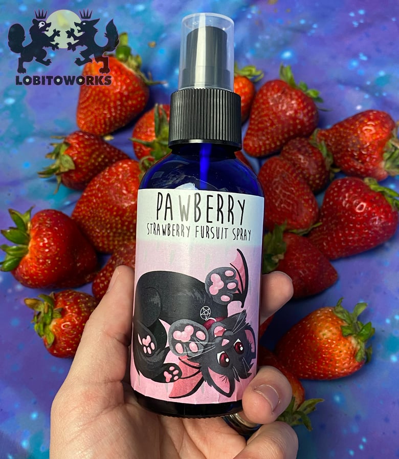 Image of Pawberry - 4 oz Fursuit Spray, strawberry scent