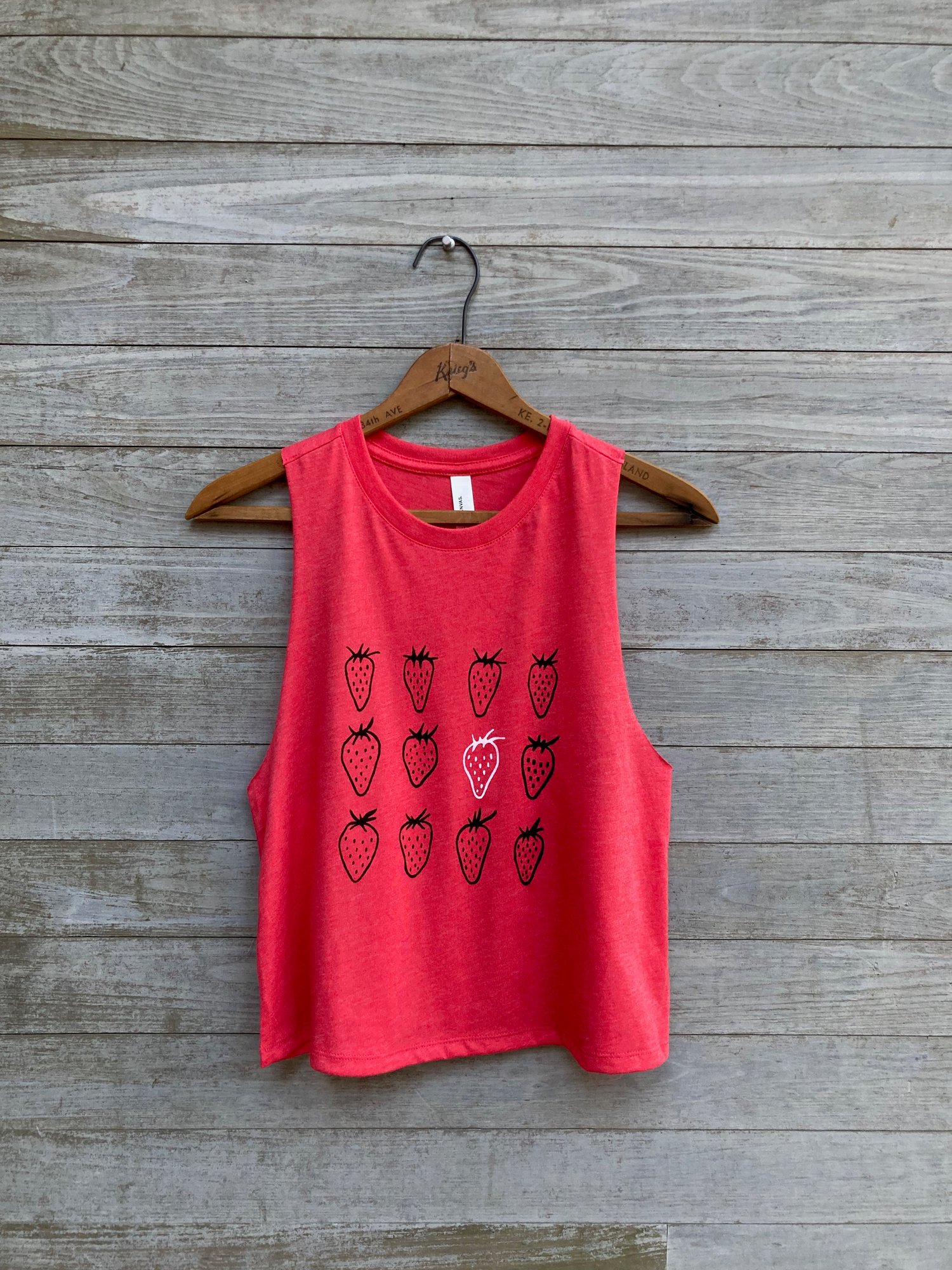 Image of Strawberries Cropped Tank