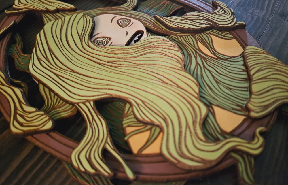 Hairess - Wooden Horror Wall Art