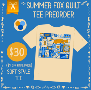 Fox Quilt Tee *PREORDER*