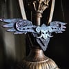 Death from Guillermo Del Toro's Pinocchio Fan Art hand painted wooden necklace