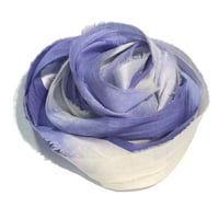 Image 3 of 10YD. LILAC HAND DYED SARI SILK RIBBON/HAND DYED BY COLOR KISSED SILK