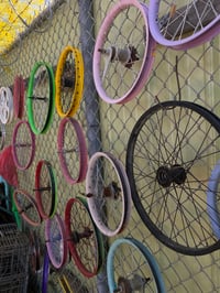 Image 2 of Colorful Salvaged Bicycle Rims (For Crafting)