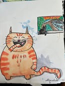Image 2 of Happy Cat Print