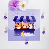 Image 2 of Mochi, Nacho, Leo Stand Art Print
