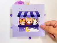 Image 1 of Mochi, Nacho, Leo Stand Art Print
