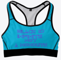 Image 1 of Infinite Black Work[It] Out Fit Sports Bra