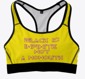 Infinite Black Work[It] Out Fit Sports Bra