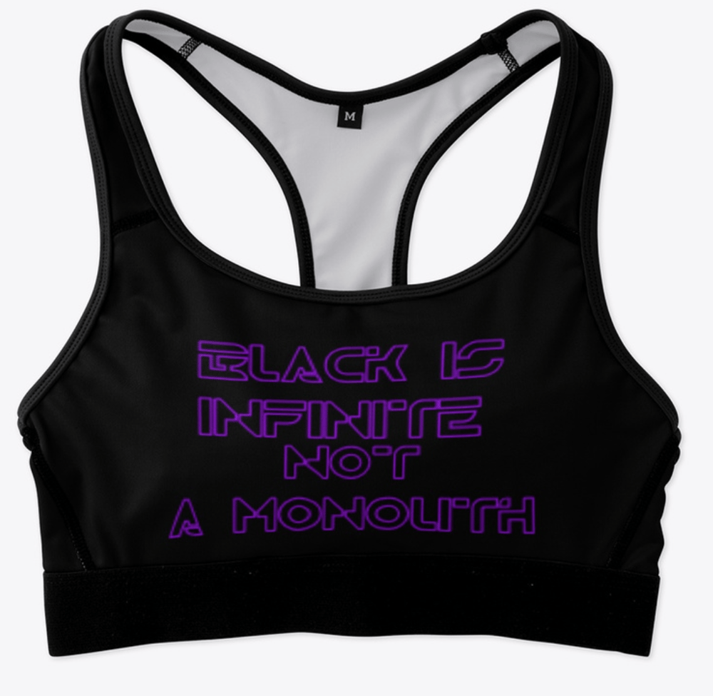 Image of Infinite Black Work[It] Out Fit Sports Bra