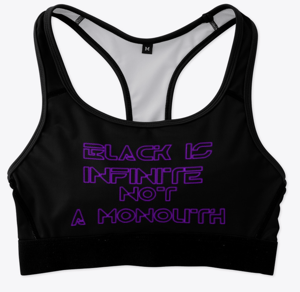 Infinite Black Work[It] Out Fit Sports Bra