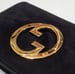 Image of Vtg Gucci Black Suede Blondie Clutch