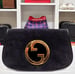 Image of Vtg Gucci Black Suede Blondie Clutch