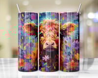 20oz Highland Cow Tumbler 1