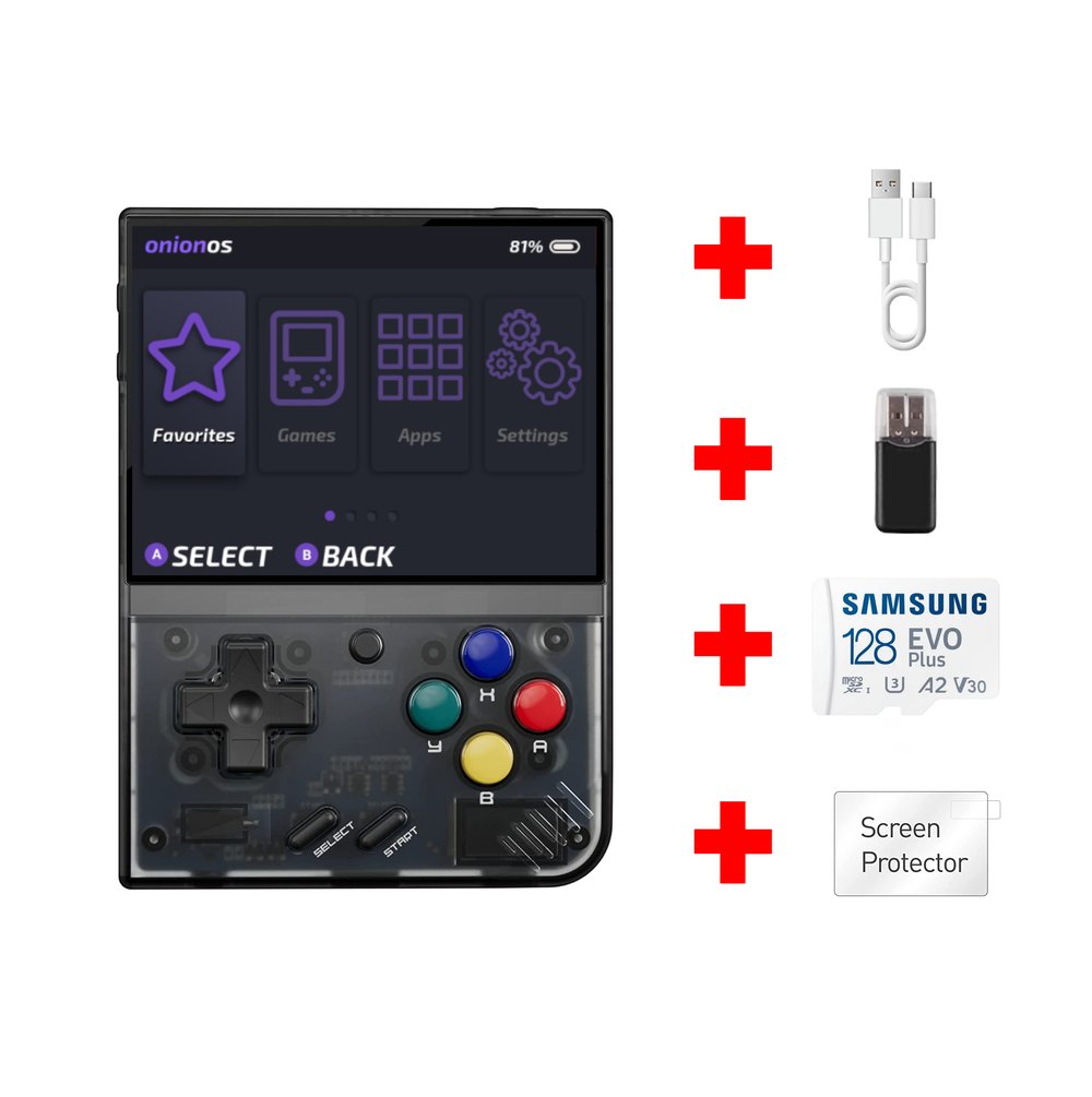 Miyoo Mini Plus + Handheld Console 128GB Ready to Play + Fully Loaded