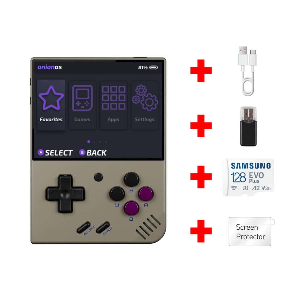 Miyoo Mini Plus + Handheld Console 128GB Ready to Play + Fully Loaded