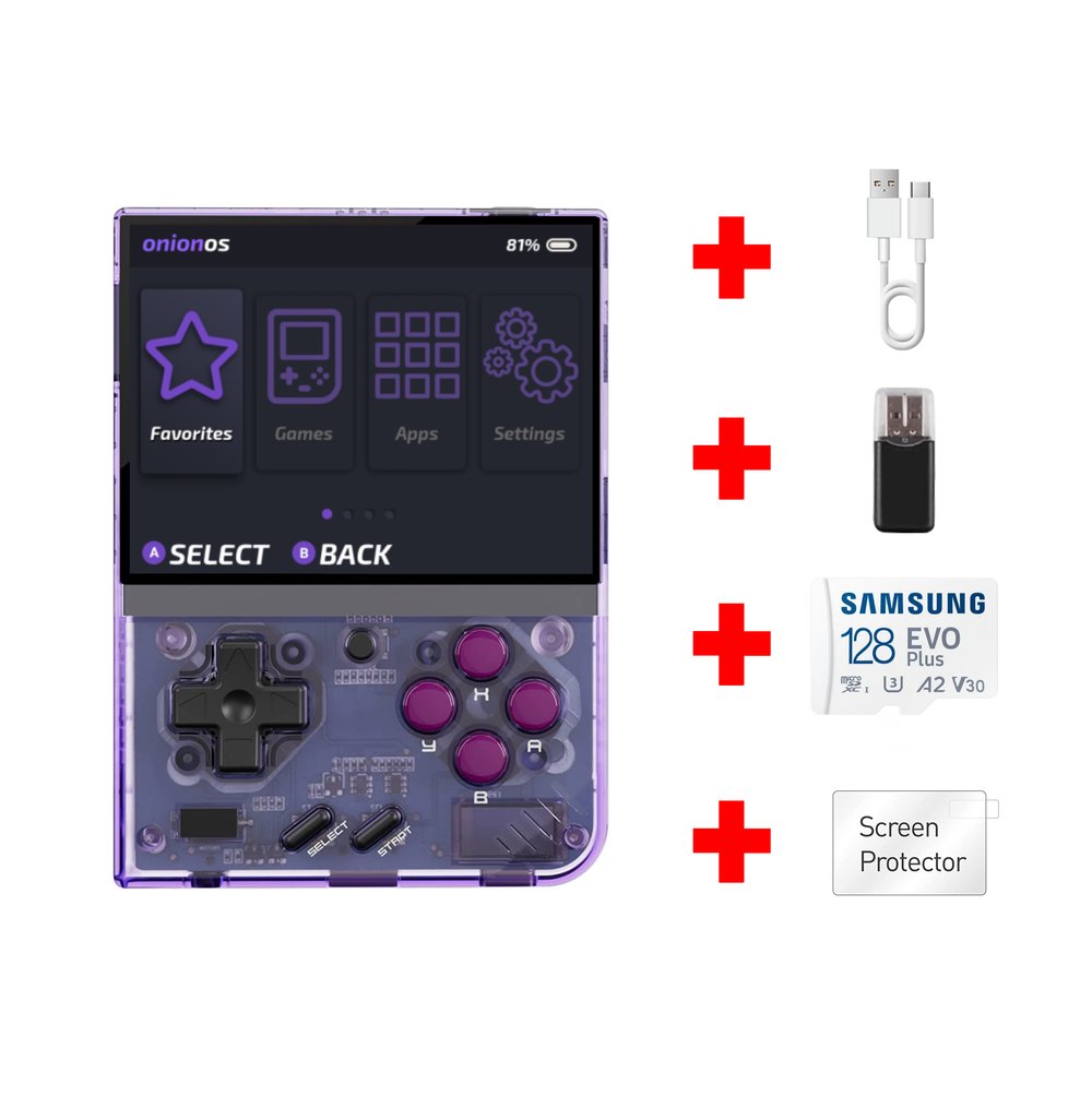 Miyoo Mini Plus + Handheld Console 128GB Ready to Play + Fully Loaded