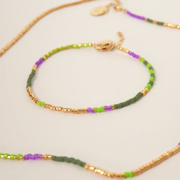 Image of Bracelet Mia prune