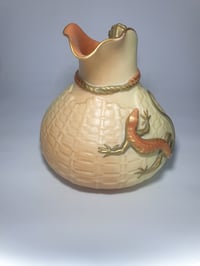 Image 3 of Royal Worcester Lizard Jug – Gilt Lizard