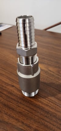 Image 4 of Simmons All Stainless Steel Check-Valve w/Male Adapter 