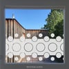 Fensterfolie mit geometrischem Muster aus selbstklebender Folie