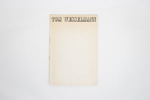 Tom Wesselmann - Exhibition Catalogue 1967