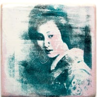 Image 2 of Monotype - "Bubble Hawaryu" - Japon - 13,5x13,5 cm
