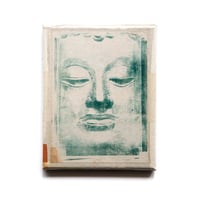 Image 1 of Monotype - "Bouddha vert" - Thaïlande - 19x24 cm