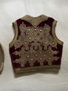 1960s HENDRIX silk velvet waistcoat with metallic embroidery