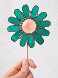 Image 4 of Flower Plant Stake with Gem