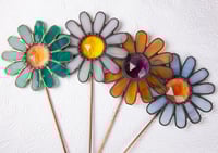 Image 3 of Flower Plant Stake with Gem