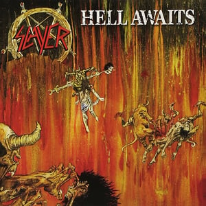 Image of Slayer " Hell Awaits " Flag / Banner / Tapestry 