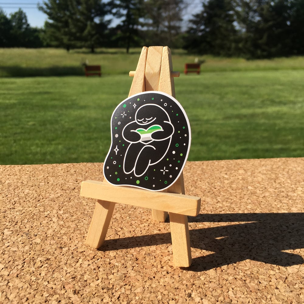 Aromantic Hearts of Pride Sticker