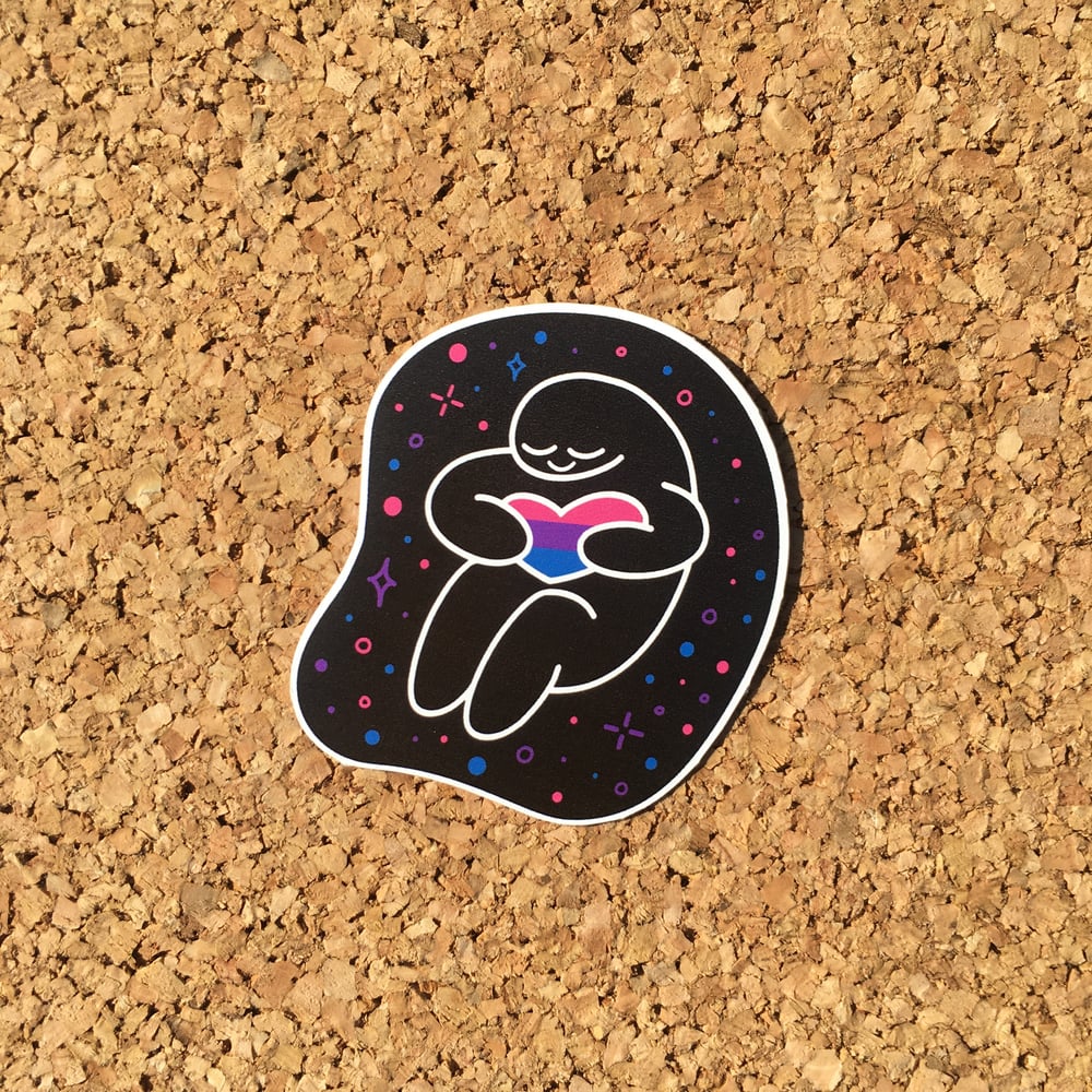 Bisexual Hearts of Pride Sticker