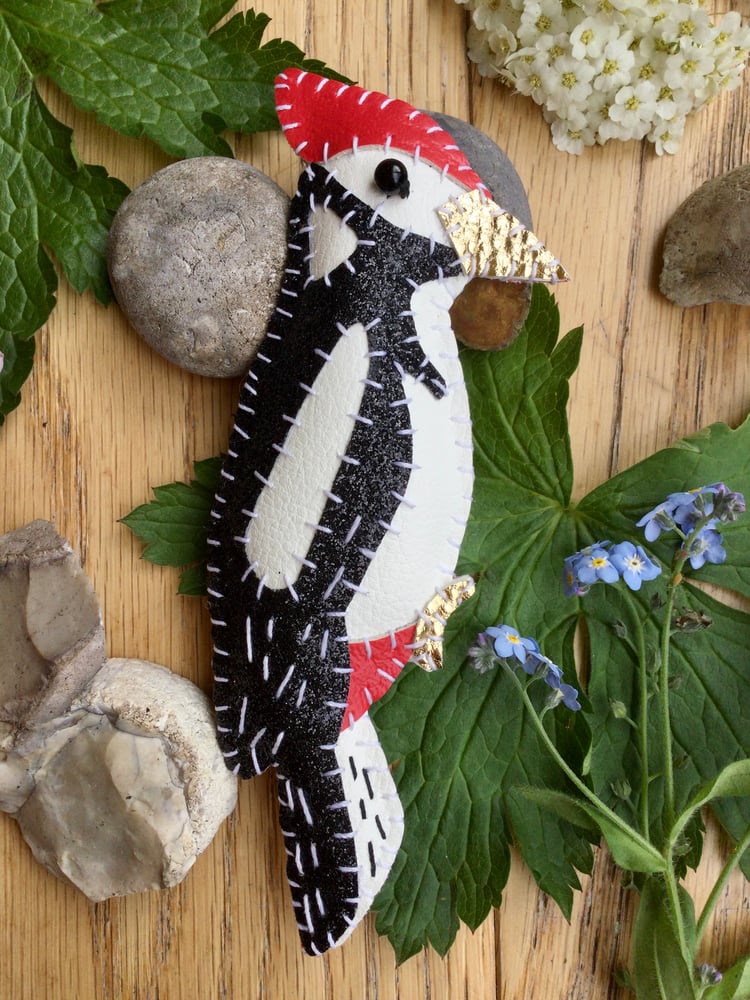 Image of Woodpecker Brooch