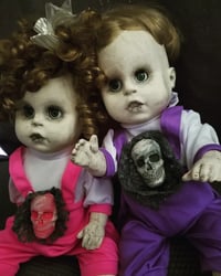 Image 2 of Tess and Terrance Horror Talking Twins Creepy Art Dolls