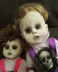 Image 3 of Tess and Terrance Horror Talking Twins Creepy Art Dolls