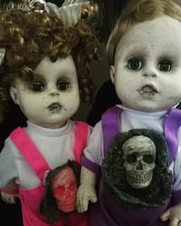 Image 4 of Tess and Terrance Horror Talking Twins Creepy Art Dolls