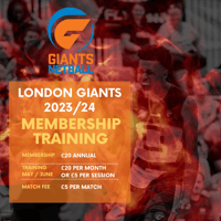 2023 London Giants Membership & Training Fees