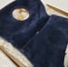 Image of Vtg. Gucci Blue Suede Blondie Clutch 