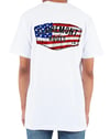 American Flag Patch Tee, White 