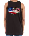 American Flag Patch Tank, Black