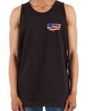 American Flag Patch Tank, Black