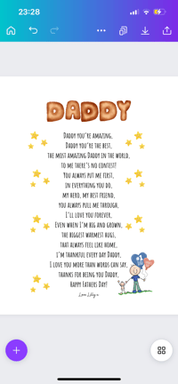 Image 1 of Daddy you’re the best card 