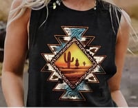 Desert sunset tank top 