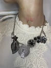 Tribal Style Santa Muerte Upcycled Necklace by Ugly Shyla
