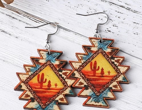 Image of Desert cactus earrings