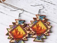 Image 2 of Desert cactus earrings