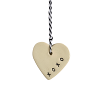 Image 2 of Handmade Ceramic Love heart tags